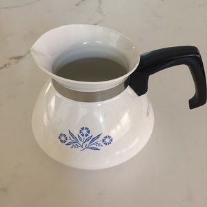 Vintage CorningWare Blue Cornflower Coffee Tea Pot